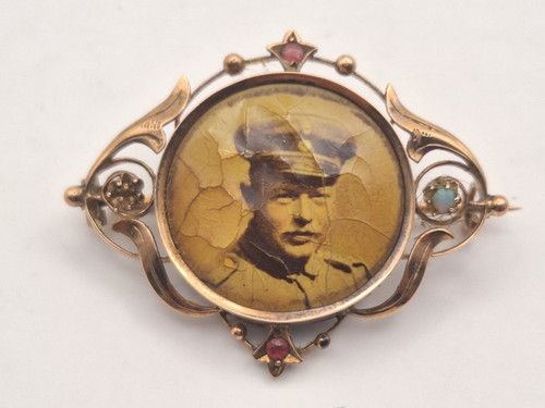 Vintage brosche gold - gold, foto