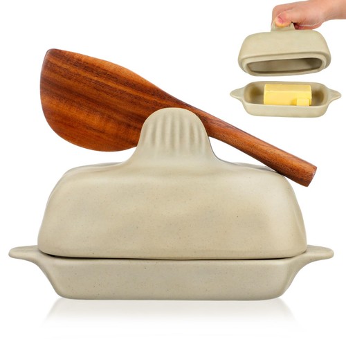 Butterdose keramik deckel - keramik,