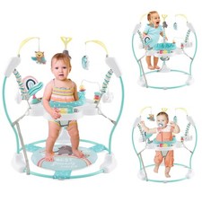 3in1 Baby Jumperoo Spring-/Spielcenter mit Drehbar Sitz/Musiktablett/Lichter/Ton