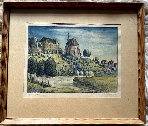 Federzeichnung aquarell - ::federzeichnung,