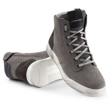 MOTORRADSCHUHE FORM CITY FLOW ZIP LEDER GRAU PERFORIERT GR 41