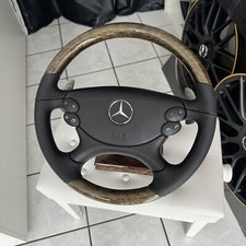 Mercedes-Benz Holz Leder Lenkrad Vogelaugen Ahorn E63 AMG W211 S211 E500 Paddeln