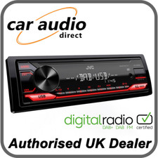 JVC KD-X182DB Mechless Digital Media Receiver Bluetooth Front USB/AUX DSP DAB+