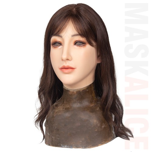 Realistic silicone female mask - silicone,