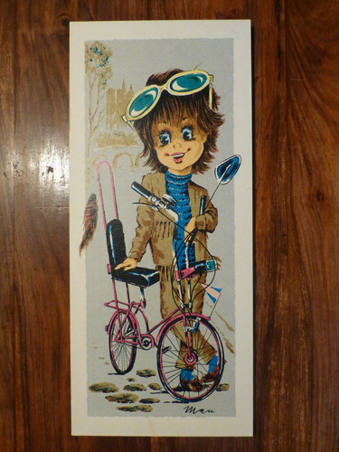Vintage bild junge fahrrad - junge,