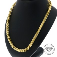 Wert: 20.700,- Brillant 0,50 ct  Vierkant Panzer Kette 750 Gold 18 KT XXYY