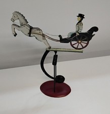 Vintage Balance Figur "Kutsche mit Pferd"  Gusseisen  (25-161)