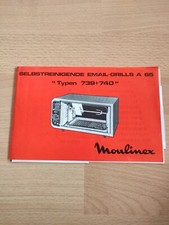 Gebrauchsanweisung Selbstreinigende Grills Moulinex 70/80 Iger Jahre Top ❗❗