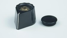 Drehknopf schwarz mit Kappe