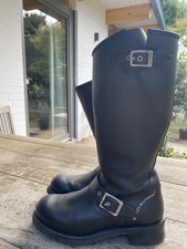 Harley Davidson Motorradstiefel Leder Damen Schwarz Gr. 41 - Sehr guter Zustand