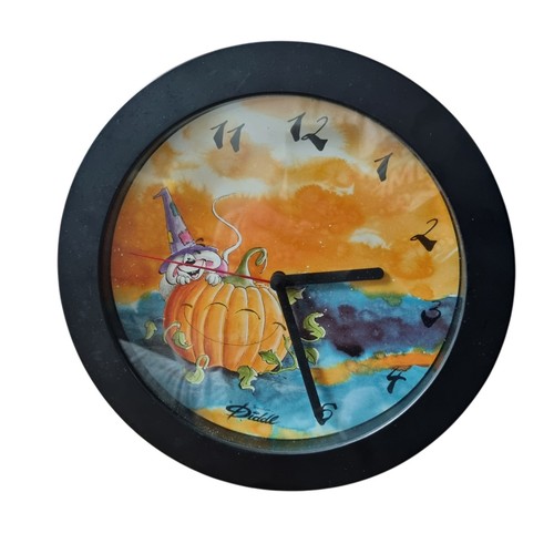 Diddl wanduhr halloween - wanduhr,