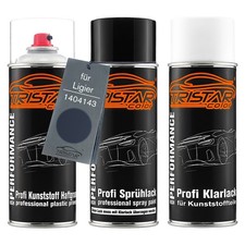 Autolack Spraydosen Set für Kunststoff für Ligier 1404143 Gris Graphite Metallic