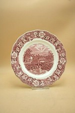 Palissy Thames River Scenes Old Windsor Locks Kuchenteller Teller Rot Ø 20,5 cm