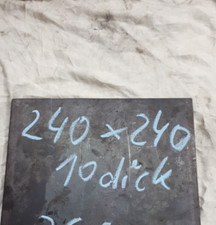 Ankerplatte, 240 x 240 x 10 mm Fußplatte Stahlplatte quadratisch, S235JR ST37