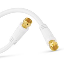 1m Sat Kabel Antennenkabel Satellitenkabel Koaxialkabel F-Stecker 4K UHD