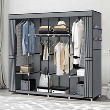 Kleiderschrank Faltbar 175x170x45cm Stoffschrank Faltschrank Stoffkleiderschrank