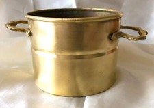 Messing Übertopf Blumentopf  Handarbeit