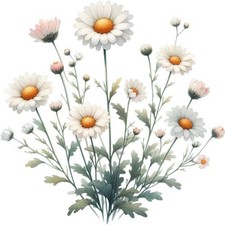 Aquarell Gänseblümchen Blume