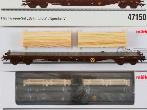 Märklin 47150 flachwagen - märklin, flachwagen-set