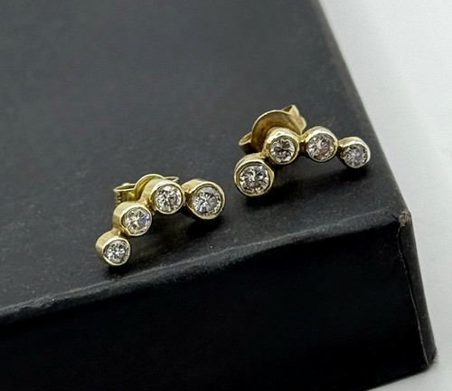 585 gold ohrstecker mit - gold,