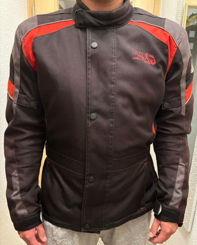 Schwarz rote motorradjacke von - schwarz/rote,