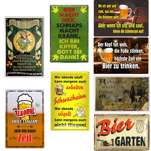 Blechschild bier schild - blechschild,