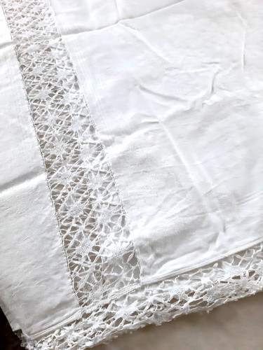 Tischdecke weiß mit - tischdecke,,