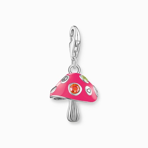 Charm anhänger bunter pilz - charm-anhänger,