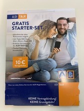 ALDI TALK Starter Set Neu & Unregistriert inkl. 10€ Startguthaben o. Grundgebühr