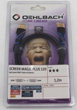 HDMI-Kabel Screen Magic Plus 120 High-Speed mit Ethernet OEHLBACH 4K  1,2m 34005