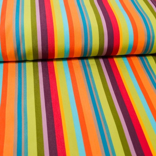 Outdoorstoff bunt gestreift - , ca