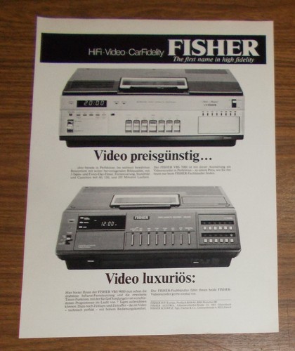 Seltene werbung vintage - vintage, fisher