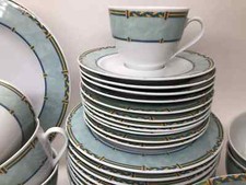 Winterling Porzellan➡️TEILE z. AUSWAHL➡️Kordel Zopf geflochten hellblau türkis