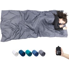 Seidenschlafsack Inlett 220x110cm Baumwolle Reiseschlafsack