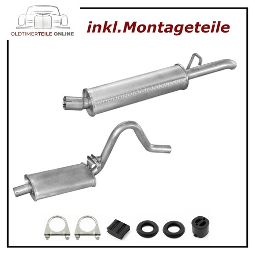 Auspuff set für opel ascona - set,