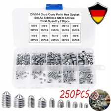 250 Stück Madenschrauben Set
