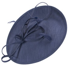 Frauen Marineblau Derby Fascinator Hochzeitskirche Stirnband Kopfbedeckung T444