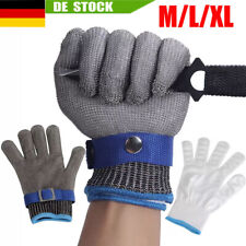Edelstahl Stechschutzhandschuhe Kettenhandschuh Sicherheits-Handschuh Metzger DE