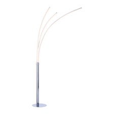 LED Stehlampe chrom