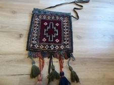 Vintage Afrikanische Stoff Tasche Umhängetasche alte Nachlass gewebt 