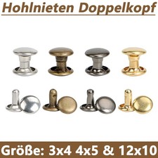 Hohlnieten Doppelkopf Messing