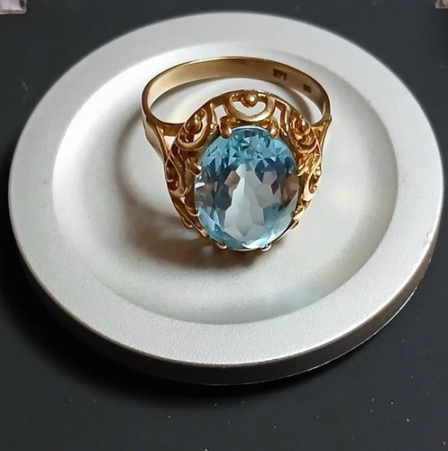 375 gelbgold ring - 375,