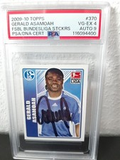 PSA 9 Topps Gerald Asamoah Bundesliga Autogramm Schalke 04