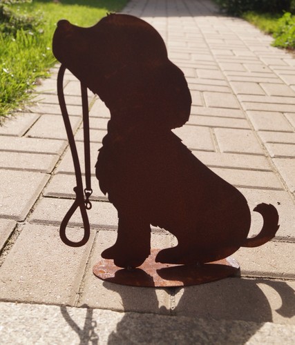 Edelrost hund mit leine - hund,