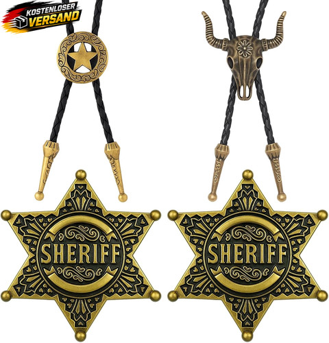 Cowboy hemd bolo krawatte - cowboy,