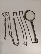 LORGNETTE STIELBRILLE KLAPPBRILLE SILBER