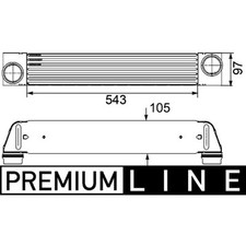 Ladeluftkühler MAHLE CI 189 000P für BMW 5er