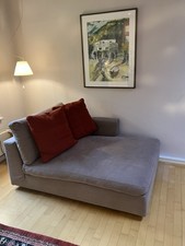 Recamiere, Farbe Graubeige mit