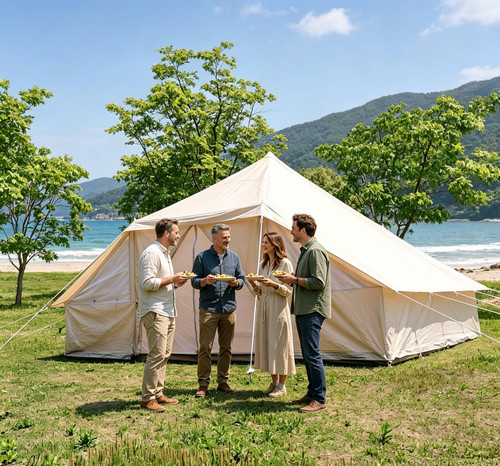 Outdoor baumwollzelt für 8 - outdoor-baumwollzelt, 5-8