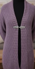 2x Strickjacke Clip Metall